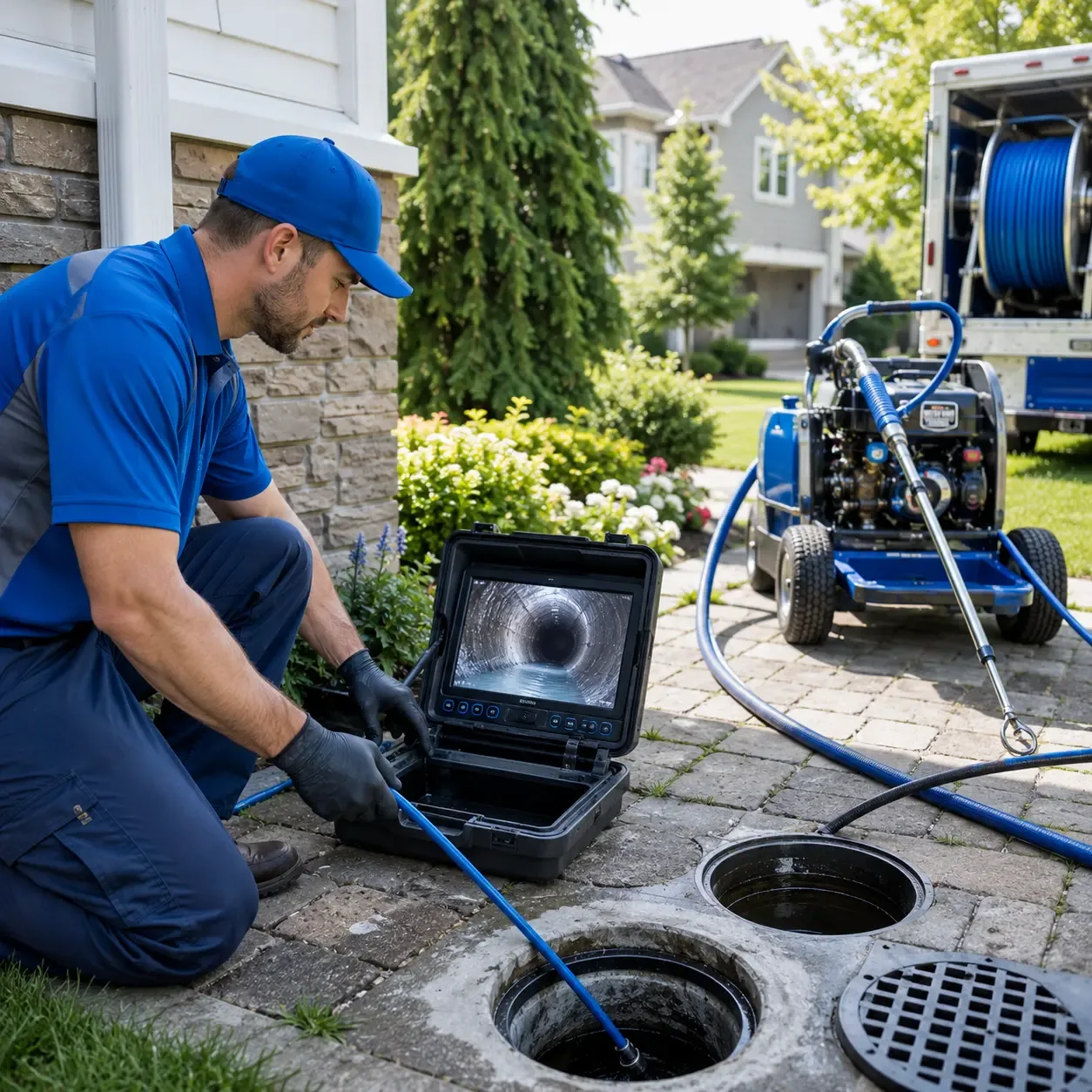 Outdoor drain cleaning professionals serving Fullerton, CA